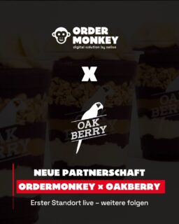 🫐 EINE NEUE PARTNERSCHAFT BEGINNT: OAKBERRY x ORDERMONKEY ⚡

🚀 In Lausanne ist der erste gemeinsame Standort jetzt live – mit einem modernen Selforder-Kiosk, direkter Lightspeed-Integration und einem digitalen Bestellprozess, der perfekt zum schnellen und modernen Konzept von OAKBERRY passt. ⚡

OAKBERRY gehört zu den bekanntesten Açaí-Brands weltweit und steht für frische Bowls, Smoothies und natürliche Zutaten – kombiniert mit einem modernen Lifestyle-Konzept und einem schnellen Grab-&-Go-Erlebnis. 🫐🥣

Genau dort setzt auch ORDERMONKEY an.

Mit unserem Selforder-Kiosk bestellen Gäste direkt digital. Der gesamte Ablauf – von der Bestellung bis zum Payment – erfolgt schnell, intuitiv und nahtlos in einem einzigen Prozess. 🚀

Durch die direkte Lightspeed-Integration laufen alle Bestellungen effizient im Hintergrund weiter und sorgen für einen reibungslosen Betrieb – auch während Peak-Zeiten. 💳

Das Ergebnis:
Ein moderner Bestellprozess, der Wartezeiten reduziert, das Team entlastet und perfekt zur innovativen Markenidentität von OAKBERRY passt. 📈

Und Lausanne ist erst der Anfang:
Im Rahmen der neuen Partnerschaft sind weitere gemeinsame Standorte geplant. 

Wir freuen uns sehr, OAKBERRY bei diesem Rollout begleiten zu dürfen und bedanken uns für das Vertrauen. 🤝🔥

📍 Erster Go-Live: OAKBERRY Lausanne 🇨🇭