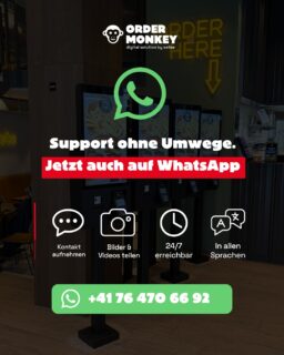 💬 Neu: ORDERMONKEY Support jetzt auch per WhatsApp! 📱🐒
Eine schnelle Frage? Du brauchst Unterstützung oder möchtest uns direkt ein Bild oder Video zu deinem Anliegen schicken?
Ab sofort erreichst du den ORDERMONKEY Support auch ganz unkompliziert über WhatsApp. ⚡
💬 Direkt Kontakt aufnehmen
📸 Bilder & Videos einfach teilen
🌐 Support in allen Sprachen
🕐 Support rund um die Uhr
Einfach eine Nachricht senden und unser Support-Team kümmert sich um dein Anliegen.
Noch einfacher. Noch direkter. ORDERMONKEY Support. 🚀