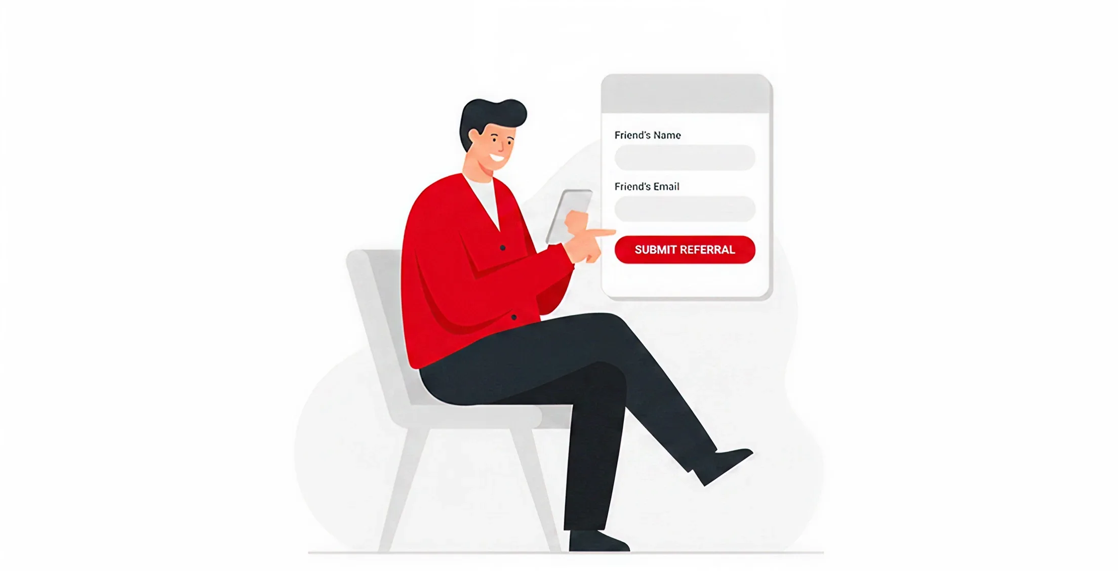 You submit the referral.